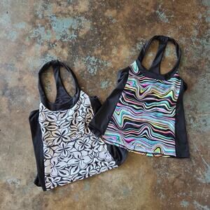 Moxie Cycling Jerseys Womens Lot of 2 Size M Pullover Jerseys Tanks Pockets